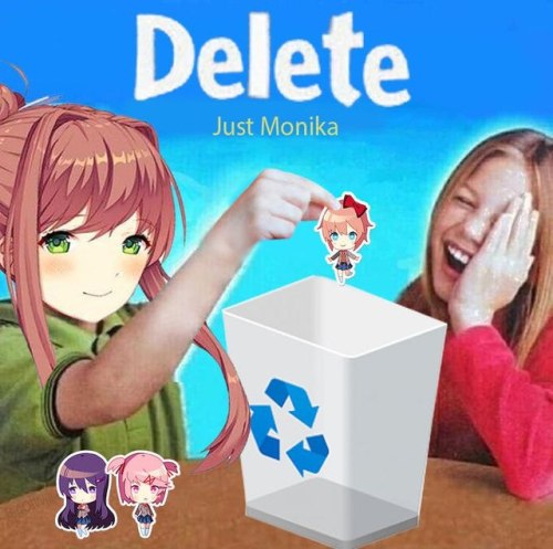 how to delete monika